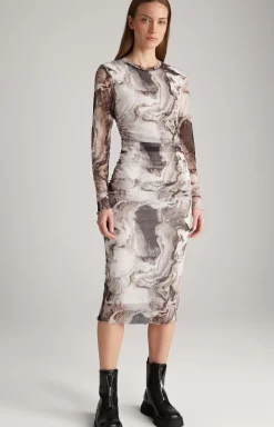 Mesh Dress in Off-white/Back