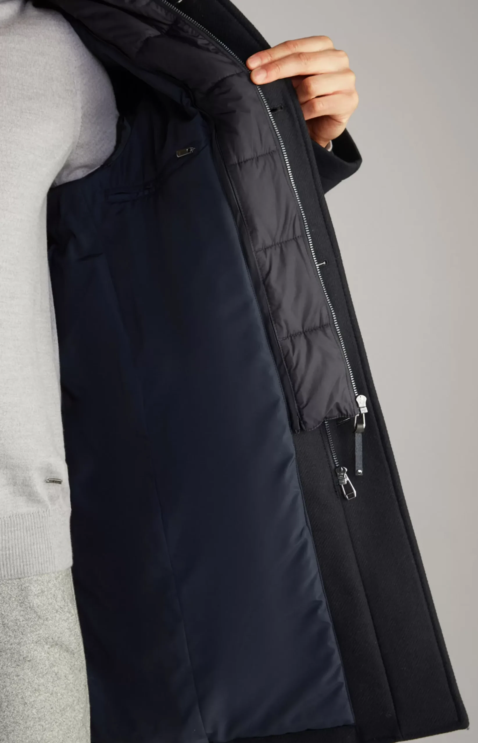 Mikos Coat in Dark Blue