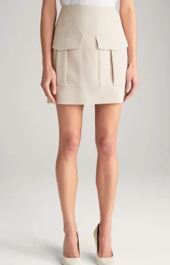 Mini Skirt in Beige
