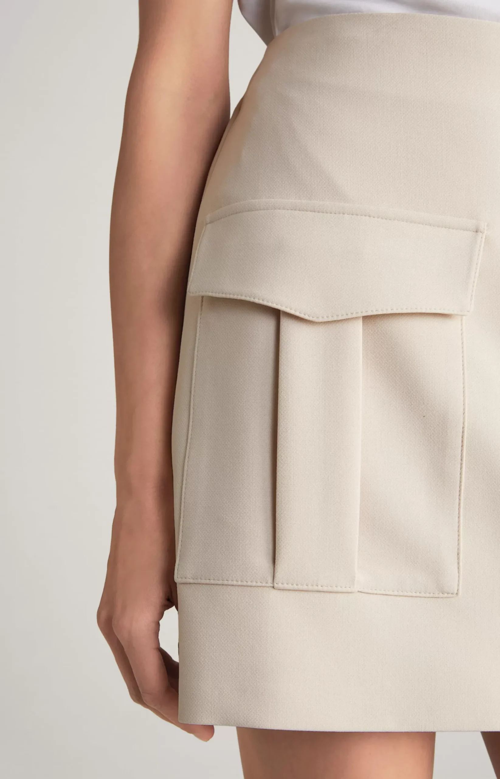 Mini Skirt in Beige