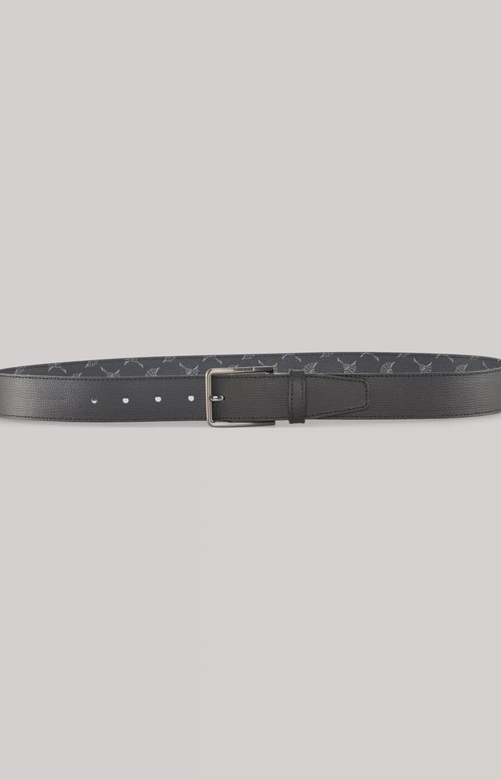 Mixed Leather Belt in Black