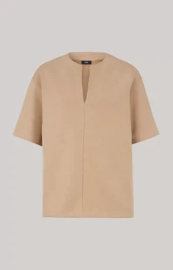 Modal Mix Shirt in Beige