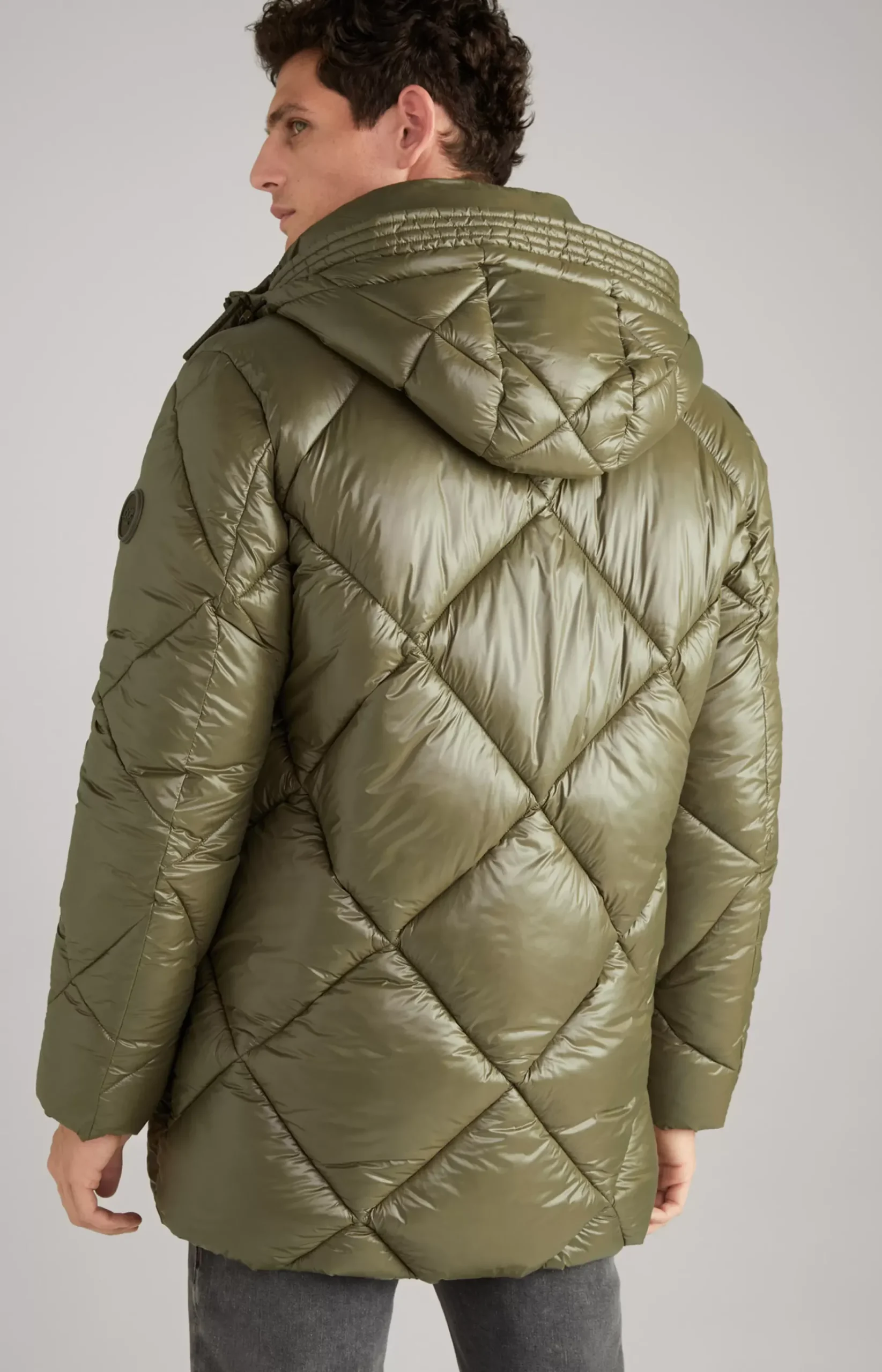 Morito Quilted Coat in Dark Green