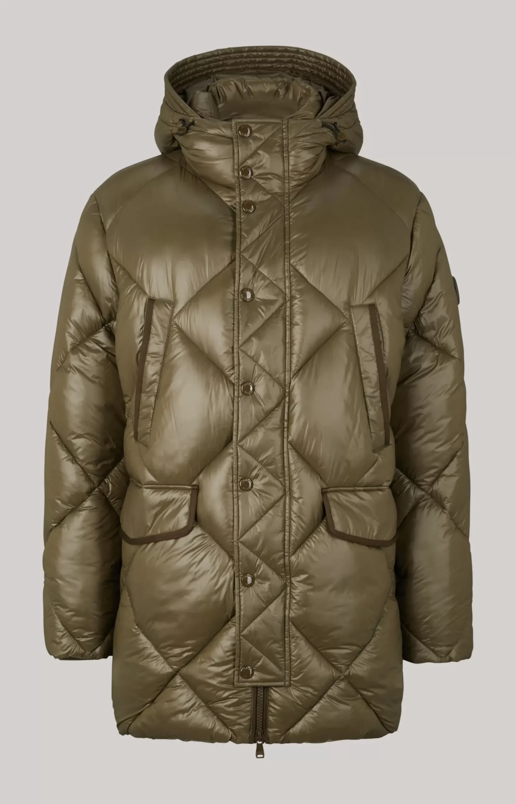 Morito Quilted Coat in Dark Green