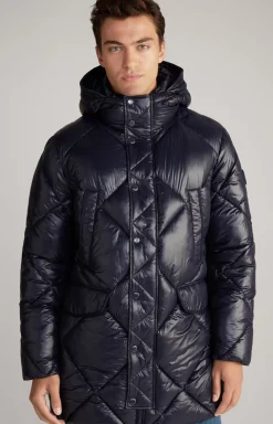 Morito Quilted Coat in Navy
