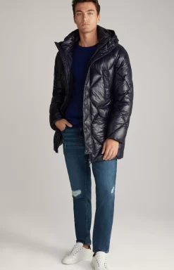 Morito Quilted Coat in Navy