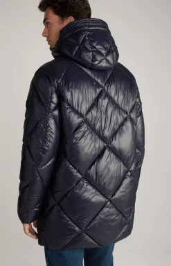 Morito Quilted Coat in Navy