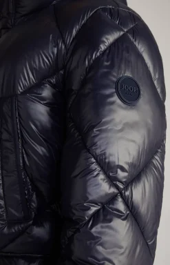 Morito Quilted Coat in Navy