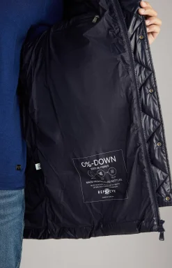 Morito Quilted Coat in Navy