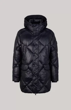 Morito Quilted Coat in Navy