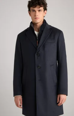 Morris Coat in Dark Blue Marl