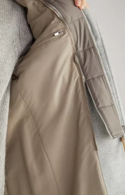 Morris Coat in Mottled Light Grey