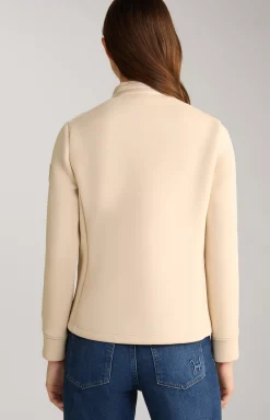 Neoprene Jacket with Quilting in Champagne