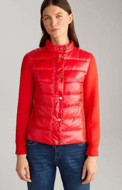 Neoprene Jacket with Quilting in Red