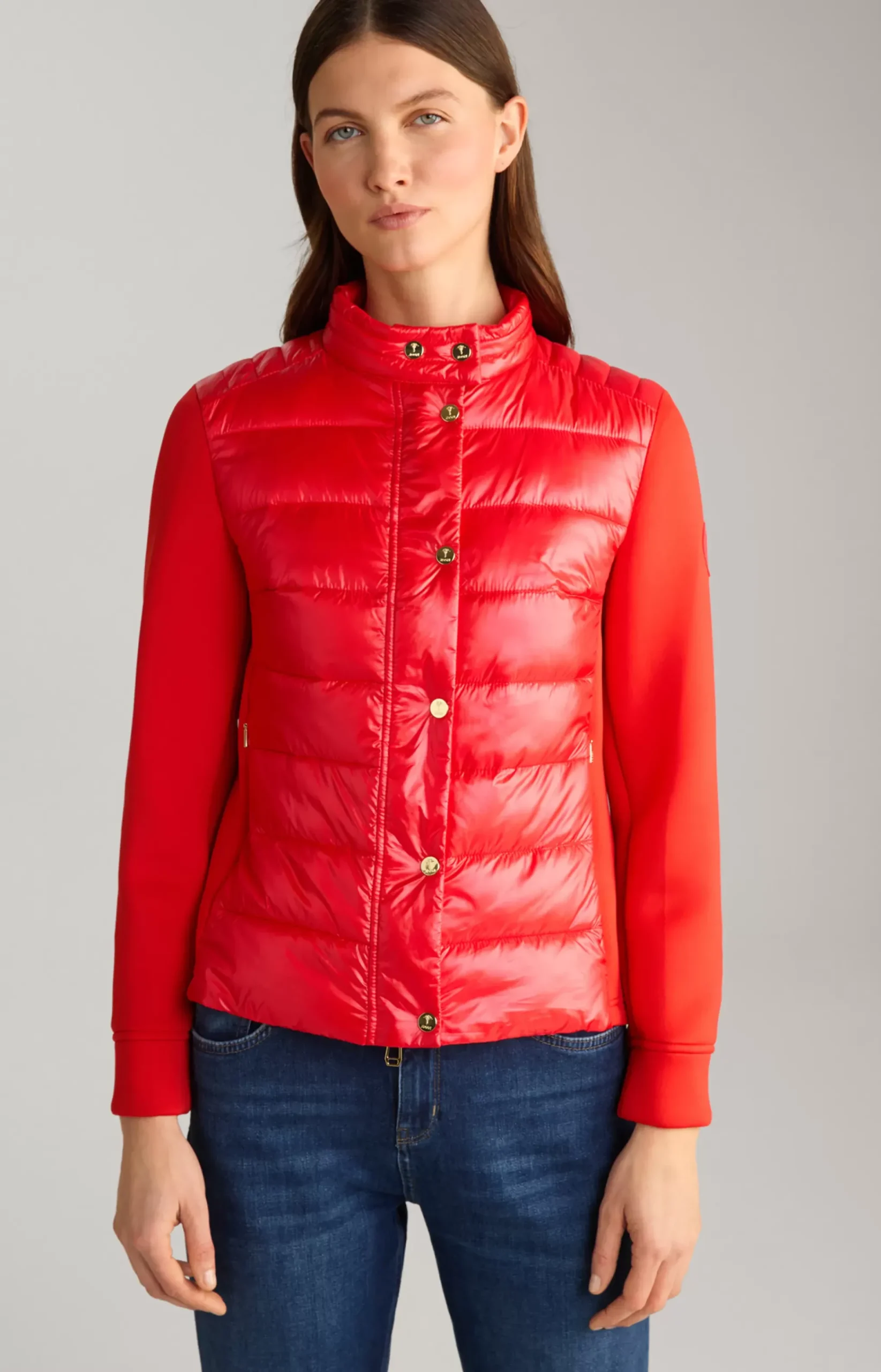 Neoprene Jacket with Quilting in Red