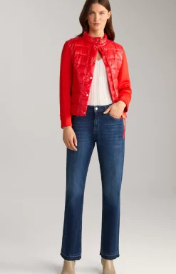Neoprene Jacket with Quilting in Red