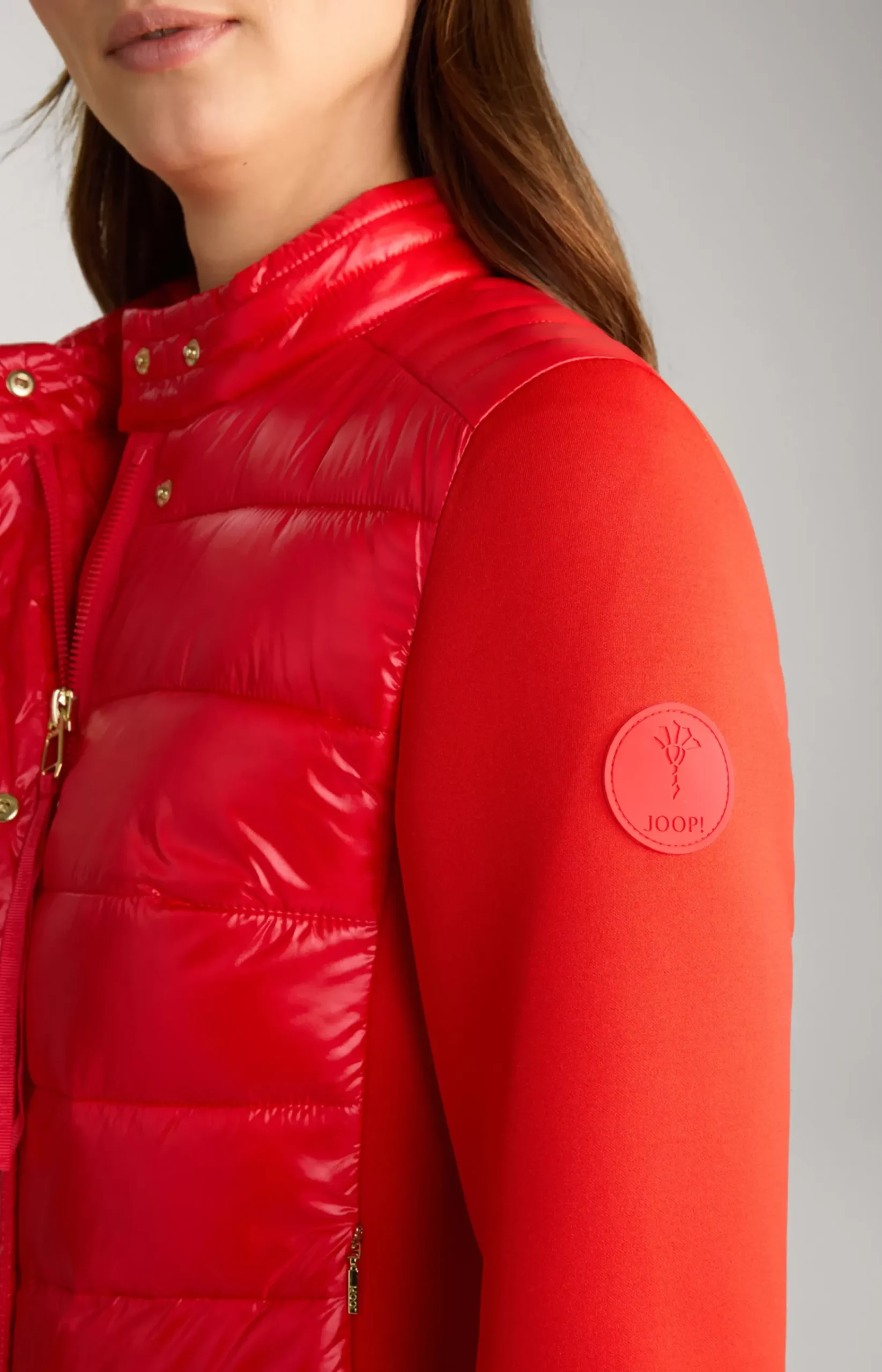 Neoprene Jacket with Quilting in Red