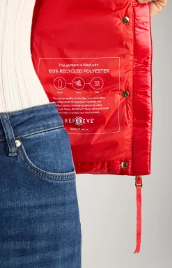 Neoprene Jacket with Quilting in Red