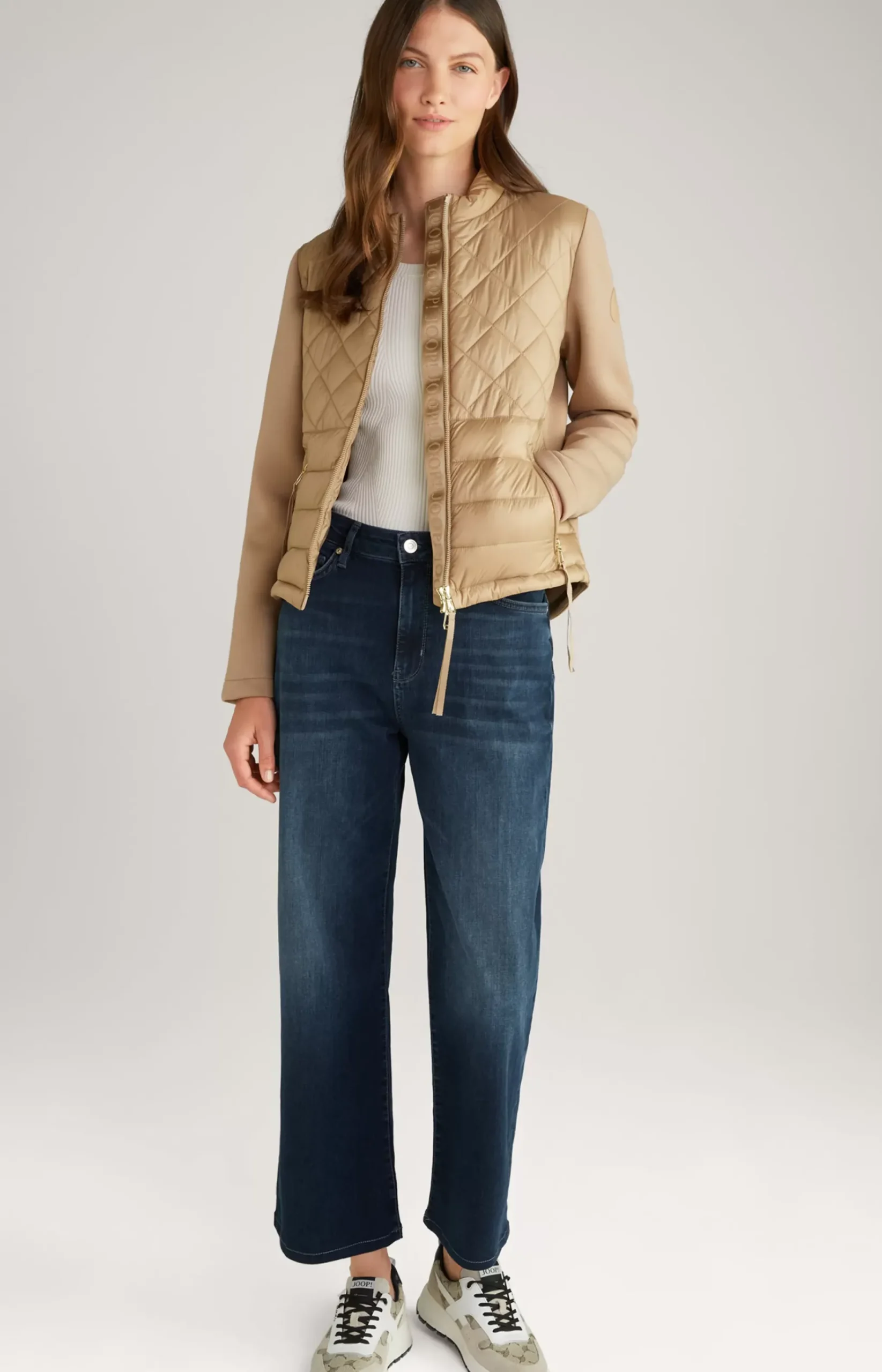 Nylon Jacket in Beige