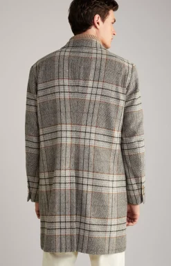 Opoldo coat in a grey pattern