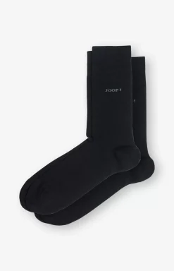 2-pack finest organic cotton socks in Black