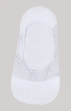 3-pack IN-SHOE socks with cornflower pattern in white