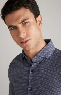 Pai Cotton Shirt in Grey/Blue