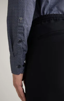 Pai Cotton Shirt in Grey/Blue