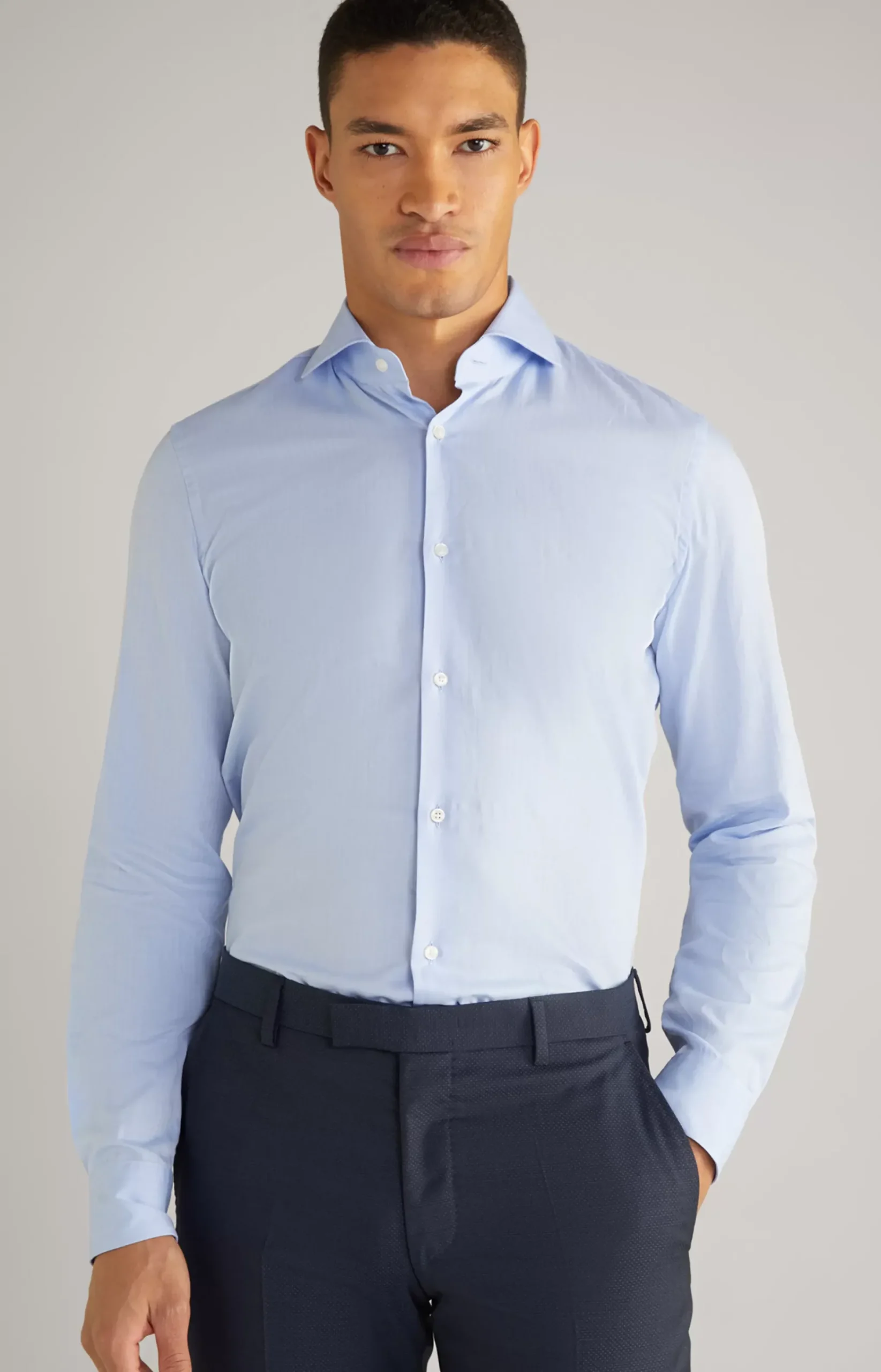 Pai Cotton Shirt in Light Blue