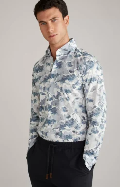 Pai Shirt in a Blue Pattern