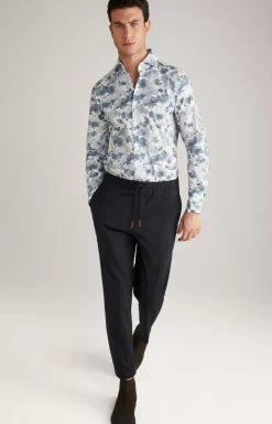 Pai Shirt in a Blue Pattern