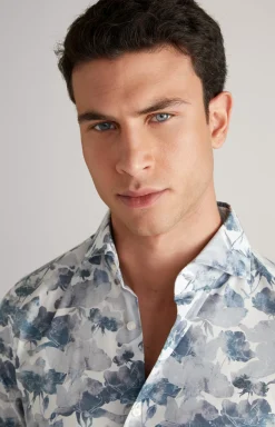 Pai Shirt in a Blue Pattern