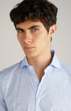 Pai Shirt in a Pastel Blue Pattern