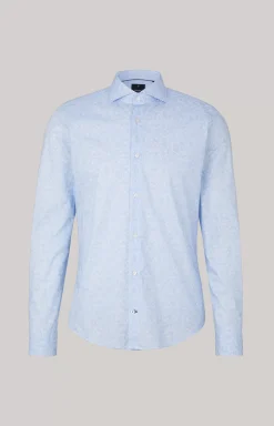 Pai Shirt in a Pastel Blue Pattern