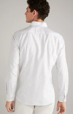 Pai Shirt in a White/Light Blue Pattern