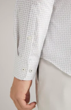 Pai Shirt in a White/Light Blue Pattern