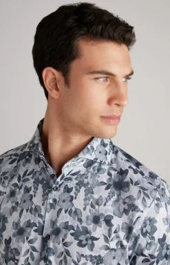 Pai Shirt in Grey/Off-white