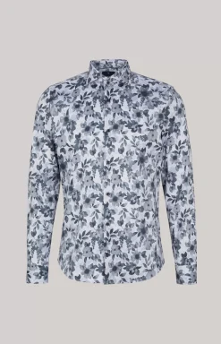 Pai Shirt in Grey/Off-white