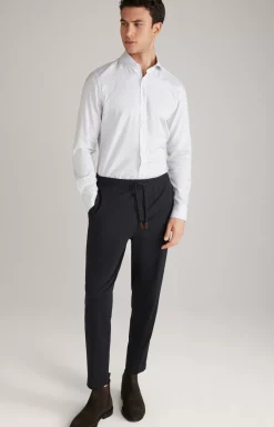 Paiton Cotton Shirt in a White Pattern