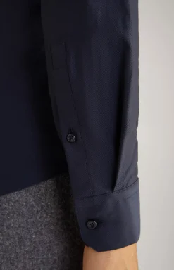 Paiton Cotton Shirt in Dark Blue