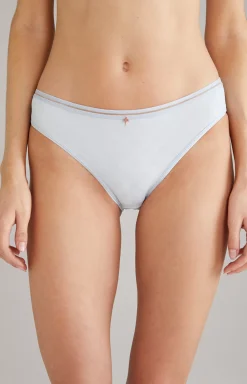 Panties in Heather Blue/Ecru