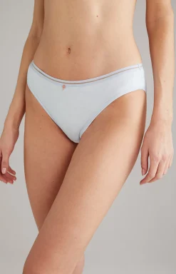 Panties in Heather Blue/Ecru