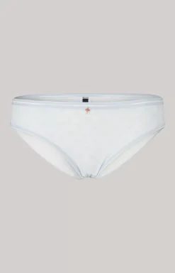 Panties in Heather Blue/Ecru
