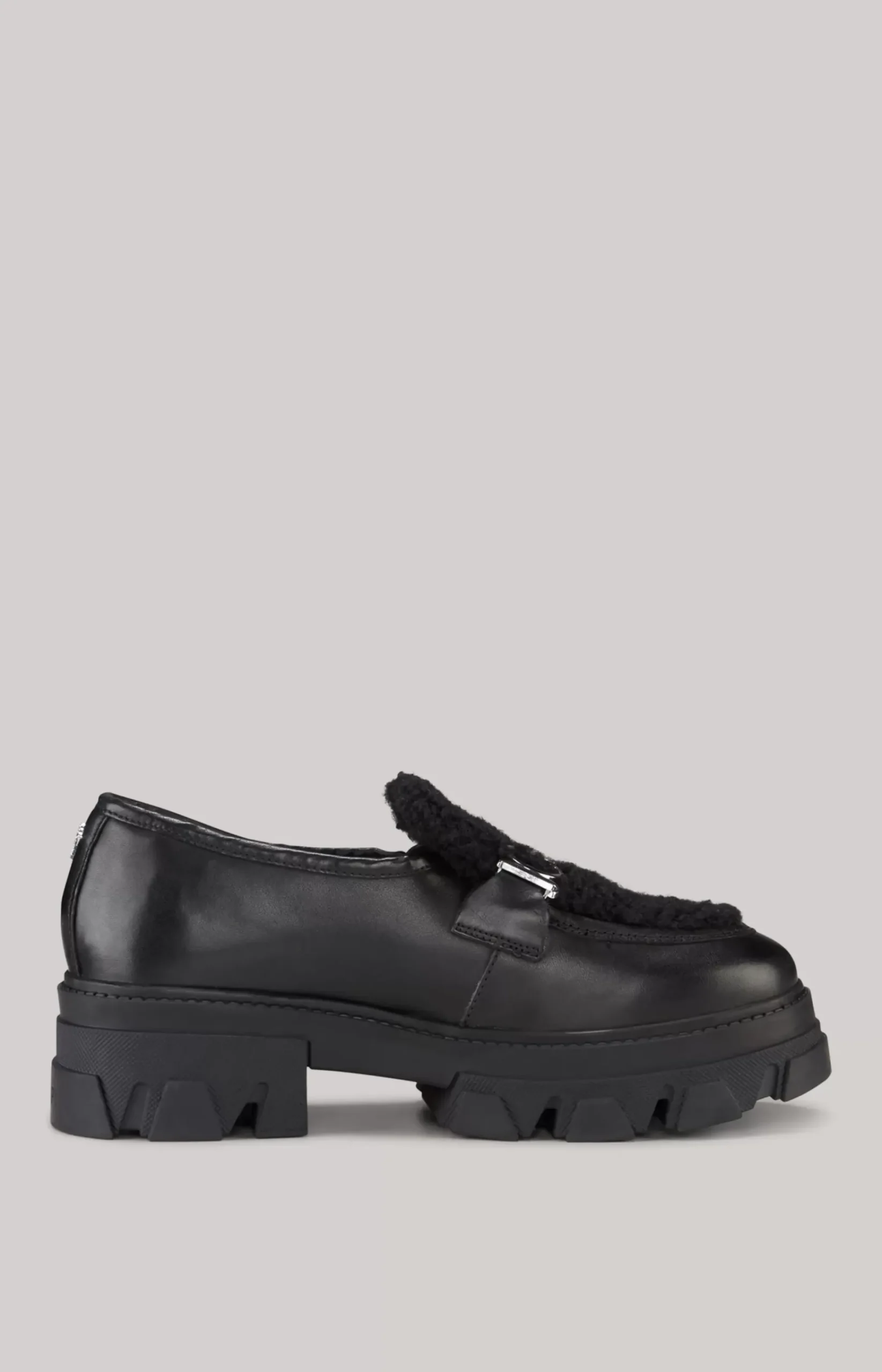 Peluche Camy Slip-on Loafers in Black