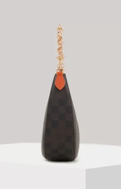 Piazza Edition Annina Shoulder Bag in Brown/Black/Orange