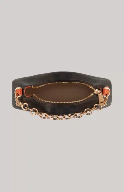 Piazza Edition Annina Shoulder Bag in Brown/Black/Orange