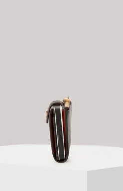 Piazza Edition C-Four Card Case in Brown/Black/Orange