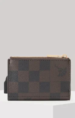 Piazza Edition C-Four Card Holder in Brown/Dark Blue