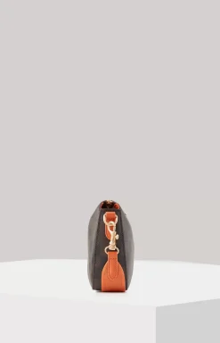 Piazza Edition Jasmina Shoulder Bag in Brown/Black/Orange