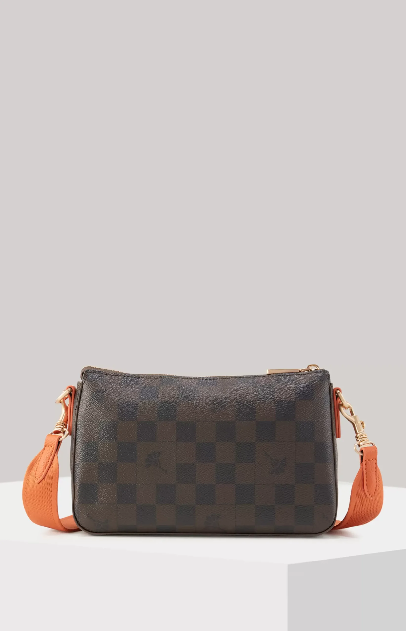 Piazza Edition Jasmina Shoulder Bag in Brown/Black/Orange